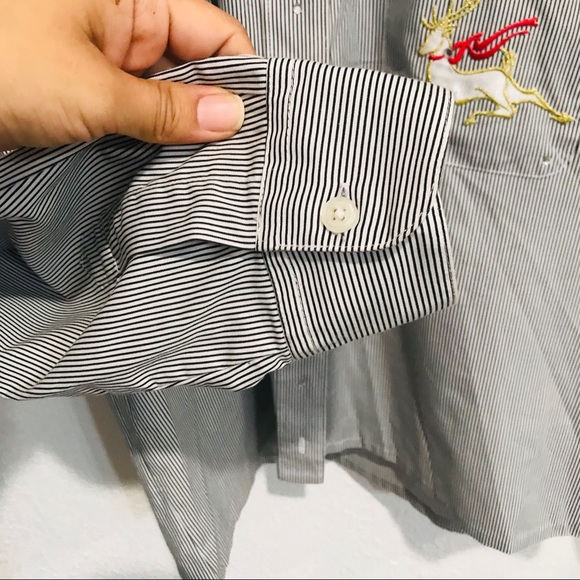 Majestic Christmas Button Down Shirt Sz S - Picture 6 of 8